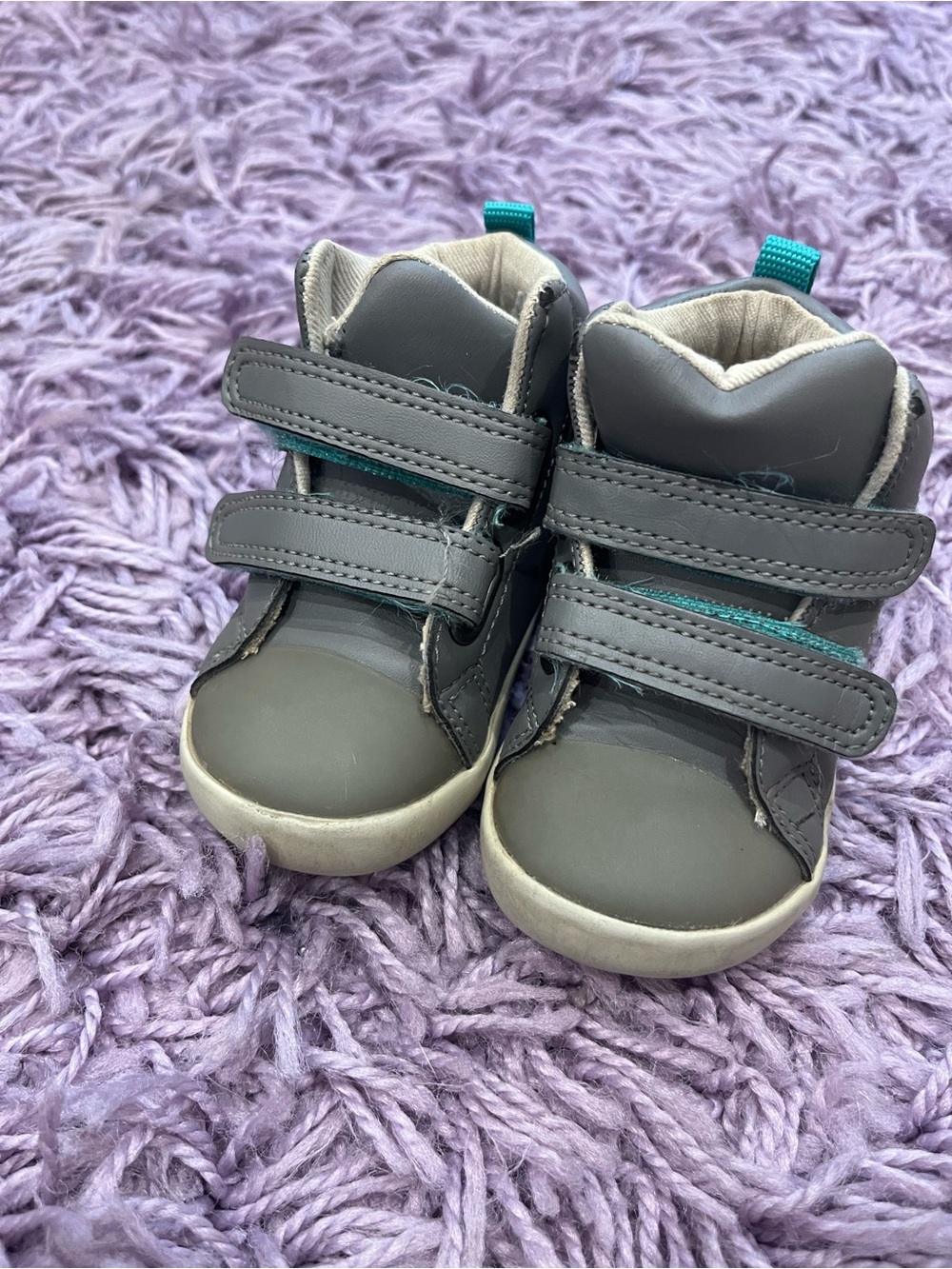 Ten Little Gray High-Top Baby Walker Shoes